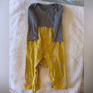 Tea Collection Striped and Yellow Bodysuit